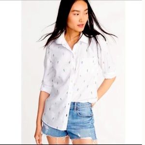 Cactus Print Button Down